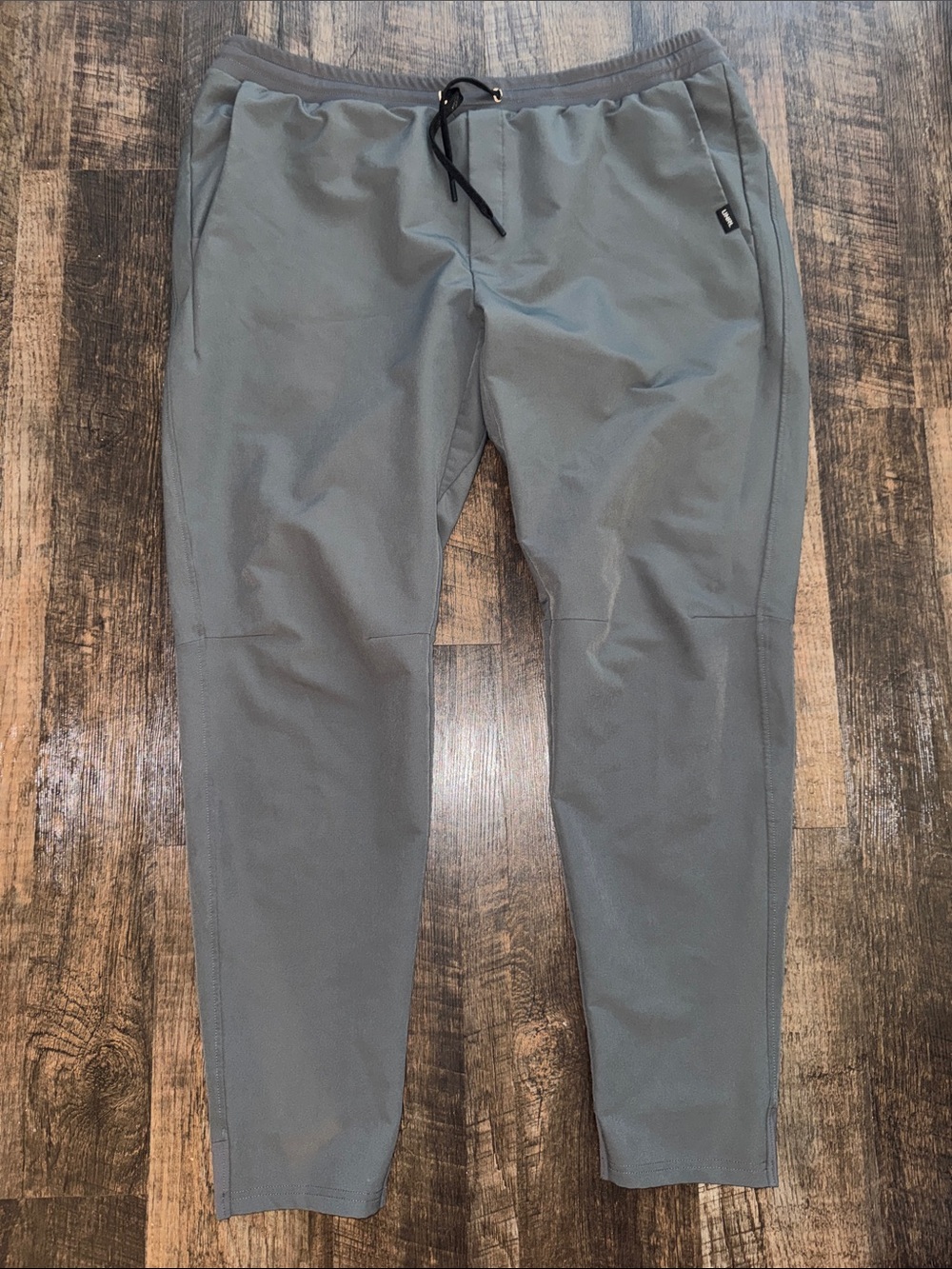 UNRL Performance Pants Men XXL Gray Tapered Stretch Zip Pocket Athletic